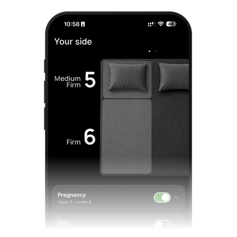 NoxBlanc App: gespeichertes Härteprofil für den 3. Schwangerschaftsmonat