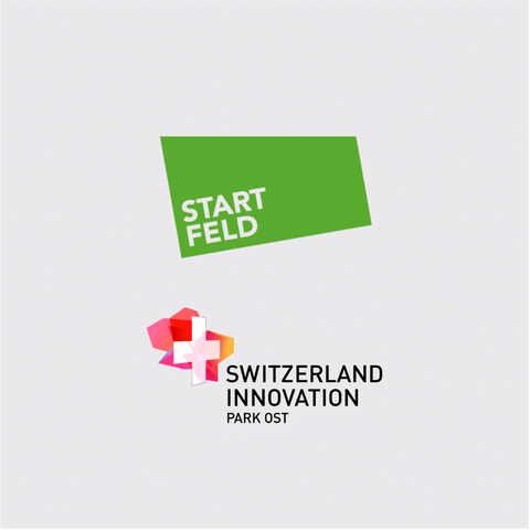 Logos Startfeld und Switzerland Innovation Park Ost